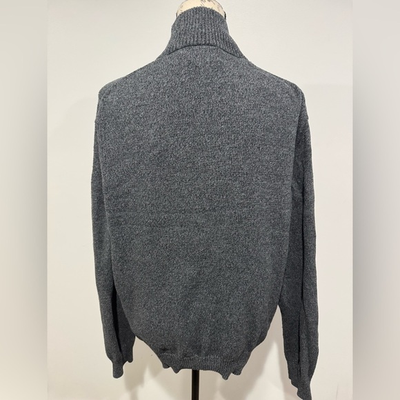 Polo Ralph Lauren Long Sleeve 1/4 Zip Sweater Pullover 100% Cotton Size XL Gray - Picture 4 of 9